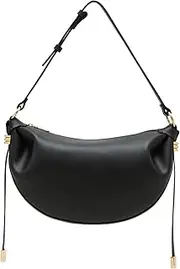 Crescent Shoulder Bag, Black, Black, Small, Anne Klein Crescent Shoulder Bag, Black