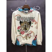 在飛比找Yahoo!奇摩拍賣優惠-亞軒潮店 潮款現出Ed Hardy 2021新款印花燙鉆豹子