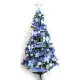 摩達客★超級幸福12尺/12呎(360cm)一般型裝飾綠聖誕樹 (+藍銀色系配件組)(不含燈)本島免運費