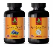 Immune diet - GRAPE SEED EXTRACT - ANTI GRAY HAIR COMBO - coenzyme b6