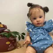26 Inch Real Reborn Baby Doll Girl Toddler Painted 3D Skin Rooted Hair Handmade