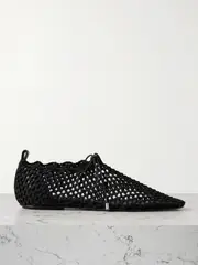 [TOTEME] TOTEME - Crochet-knit Flats - Black - IT40 IT 40 Black