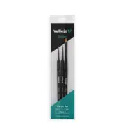 Brush - Vallejo - Precision Starter Set (Round No.1 & 3/0 Triangular Handle F...