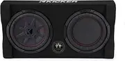 Kicker 48TRTP102 TRTP 10-inch Thin Down Firing Subwoofer and Passive Radiator Enclosure, 2-Ohm