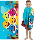 Franco Kids Super Soft Cotton Bath/Pool/Beach Towel, 58 in x 28 in, Baby Shark