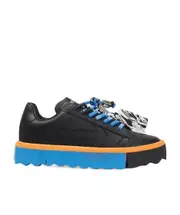 Flat-bottomed sports shoes with arrowhead pattern 35,36,37 Black