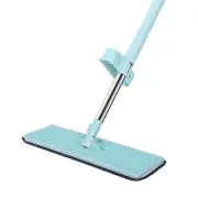 Mop Hand Wash 360° Rotatable Long Handle Wet Dry Use Floor Flat Mop For