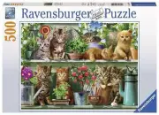 Ravensburger Cats on the Shelf Puzzle 500 Pieces Jigsaw Puzzle