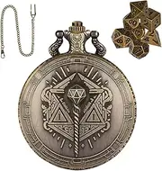 Pocket Watch Dice | Portable Dice Set Dice Toys with Pocket Watch Shell - Steampunk Metal Dice Board Game Tiny Dice Accessories for Men & Women