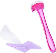 Mikinona Hair Removal Device Ladies Bikini Trimmer Women's Hair Shaver Privates Hair Shaver Soft Silicone Shaver Color Random for Wet Shaving