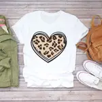 FOAO888現貨HEART FLOWER T-SHIRT愛心花朵短袖T恤女復古圓領上衣夏季大尺碼INS