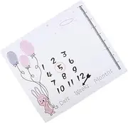 SWOOMEY 1 Set Blanket for Boys Flannel Photo Blanket with Frame Marker for Newborn Photography Memory Making