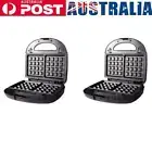 Electric Sandwich Toaster Non-stick Coated Breakfast Machine for Kitchen Cooking