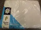 Vtg Penneys Fashion Manor White 100% Cotton Muslin Sheet 81x108 Double Bed NOS