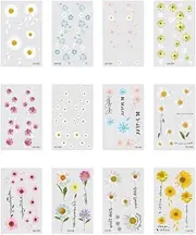 White Daisy Temporary Tattoo Small Fresh Clavicle/Arm Flower Temporary Tattoo