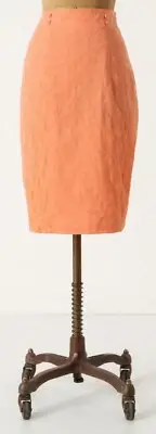The Addison Story Cotton Discreet Designs Skirt Size 2 NEUTR NW ANTHROPOLOGIE Ta