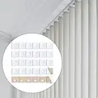 50Pcs Vertical Blind Repair Tabs Blind Fixers for Repairing Vertical Window