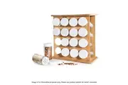 Scullery Bamboo 16 Jar Spice Rack 24X12X24.5cm
