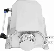 2L Aluminum Alloy Detergent -overflow Tank, Universal Cooler Container for Most Cars, Replacement for, Cooler Recreation Tank with a Tightly Closed Cap (Silver)