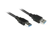 [generic] 1M USB 3.0 AM/AM Cable in Black [CB-USB3AM-1BK]