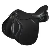 Black Leather Horse English Saddle Jumping Dressage Tack Set Size 10" TO 12" INC