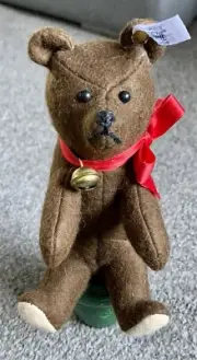 VINTAGE STEIFF SKITTLE Felt Bear LIMITED EDITION TOY COLLECTIBLE From Set NICE