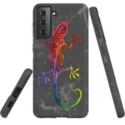 For Samsung Galaxy S22+ Plus Case, Armour Cover, Colorful Lizard