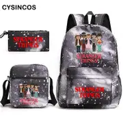 3PCS Stranger Things Travel Backpack Kids Rucksack Boys Girls Teens School Mochila Laptop Bags for Men Women Printing Schoolbag styleA-1