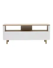 [Innovatec] Sienna Entertainment Tv Unit 120cm Natural & White