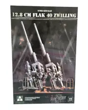 1/35 TAKOM 12.8CM FLAK 40 ZWILLING 'TWIN' #20023 NEW PLASTIC AA GUN MODEL KIT