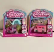 Lot of 2-Mini Barbie land Jeep Tent SUV & BARBIE MOTOR HOME!!