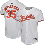 OuterStuff Adley Rutschman Baltimore Orioles MLB Kids 4-7 White Home Player Jersey