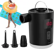 Air Pump for Inflatables,Electric Air Mattress Pump - with LED Lamp Compressors Portable Rechargeable for Camping Travel Guest Sleepover Backpacking Activities