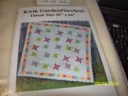 QUILTING COMPLETE KIT #1000448 (TKQ65) KWIK GARDEN PINWHEEL THROW SIZE 66" X 66