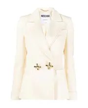 faucet handle double-breasted blazer IT42 White