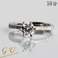 在飛比找Yahoo!奇摩拍賣優惠-【GU鑽石】A106 擬真鑽銀戒指 生日禮物鋯石戒指求婚戒指