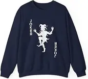 [Sumairah] Joker of Spades Deck of Cards Halloween Costume Sweatshirt for Men