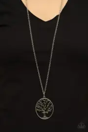 Paparazzi Jewelry Accessories - Autumn Abundance - Green Necklace