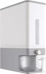 Rice Dispenser 25 Lbs Rice Storage Container Sealed Moisture Proof with Measurin