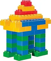 UNiPLAY Jumbo Soft Building Blocks - Plump Series (120pcs), Educational and Creative Toys, Food Grade Material(Antibacterial), Non-Toxic, BPA Free, 100%Safe for Kids, Toddlers, Baby, Preschoolers