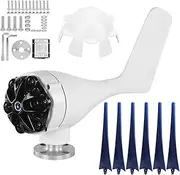 Low Noise 6 Blade Mini Wind Turbine Generator Kit, 300W Power Supply with Controller for Boats, Gazebos, Cabins,Homes or Industrial - Wind Power Generator (24V)