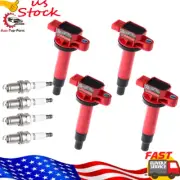 4x Ignition Coil & 4x Spark Plug For Scion XA XB Toyota Yaris Prius Echo 5C1293 (for: Toyota)