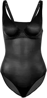 [Wolford] Women's Sheer Touch Forming String Body Black Bra