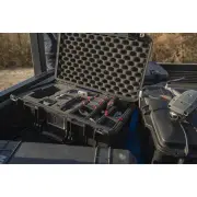 Pelican 1535 Wheeled Air Case - Black with Hybrid TrekPak and Foam
