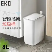 在飛比找momo購物網優惠-【EKO】智慧型感應垃圾桶超顏值系列8L(2色)