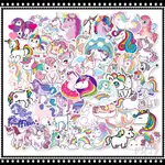 50张入 ❉ 彩虹獨角獸 UNICORN 第①季 防水塗鴉貼紙 ❉ 潮流個性 摩托車機車電腦行李箱吉他貼紙（2款可選）