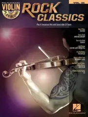 Rock Classics Violin Play-Along Vol 24 Fiddle Sheet Music Songs Book CD Pack