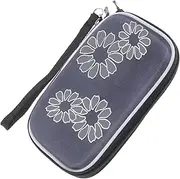 Protective Storage Box 2.5 Inch Hard Drive Case Zipper Elastic Band Mesh Pocket Safe for Travel Storage