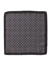 [Dom Bagnato] Triplicare Foulard Silk Pochette in Black