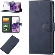 [YocoverTech] Case for Samsung S20 Wallet Case,for Galaxy S20 5G Case[6.2"] Retro Matte PU Leather Wallet Flip Cover with RFID Blocking Card Slots Magnetic Closure Kickstand Cover-Navy Blue